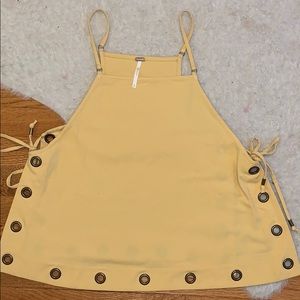 Free People - Mustard yellow tank top